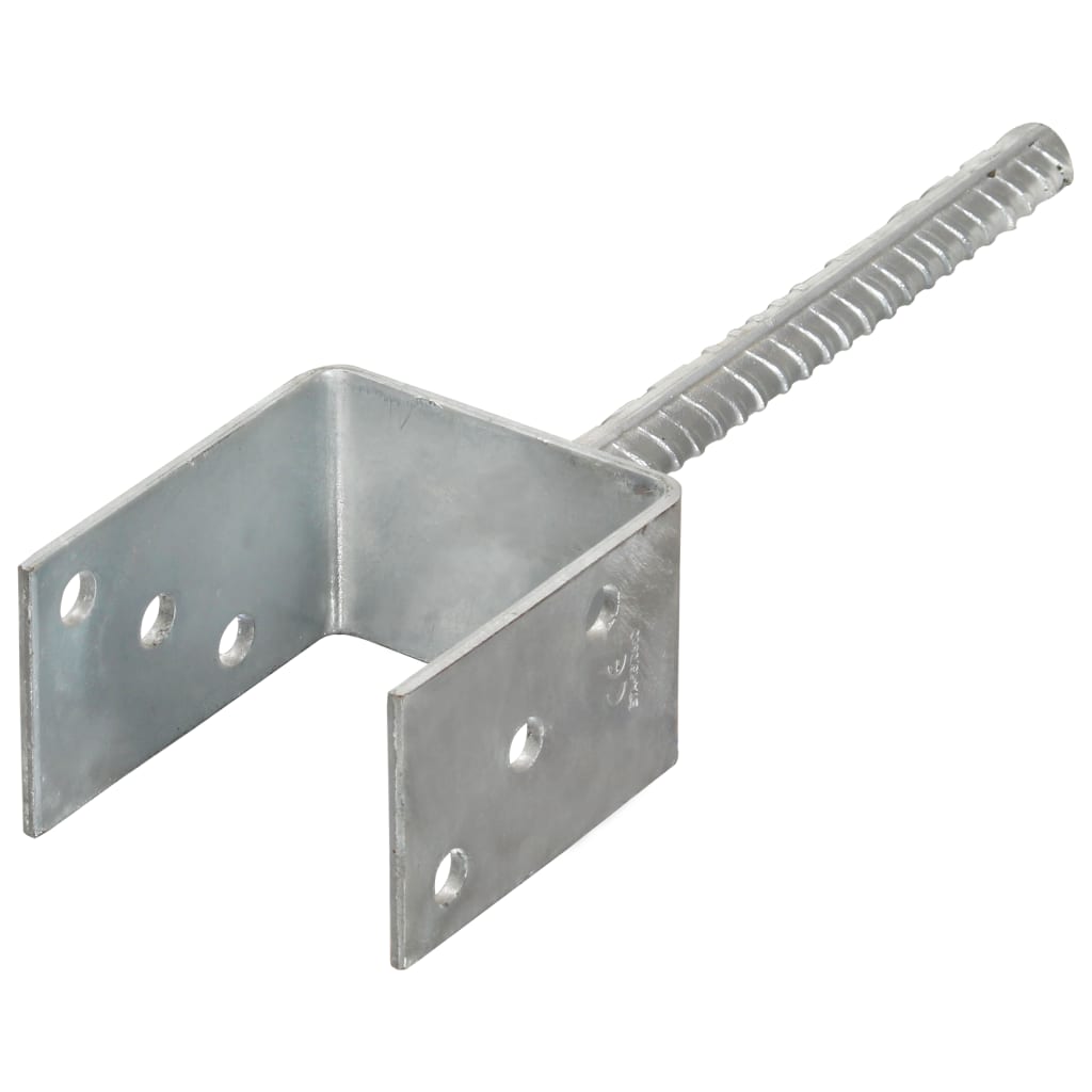 Âncoras de vedação 6 pcs 8x6x30 cm aço galvanizado prateado