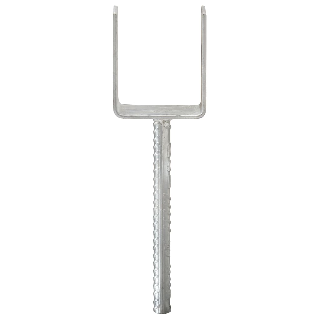 Âncoras de vedação 6 pcs 8x6x30 cm aço galvanizado prateado