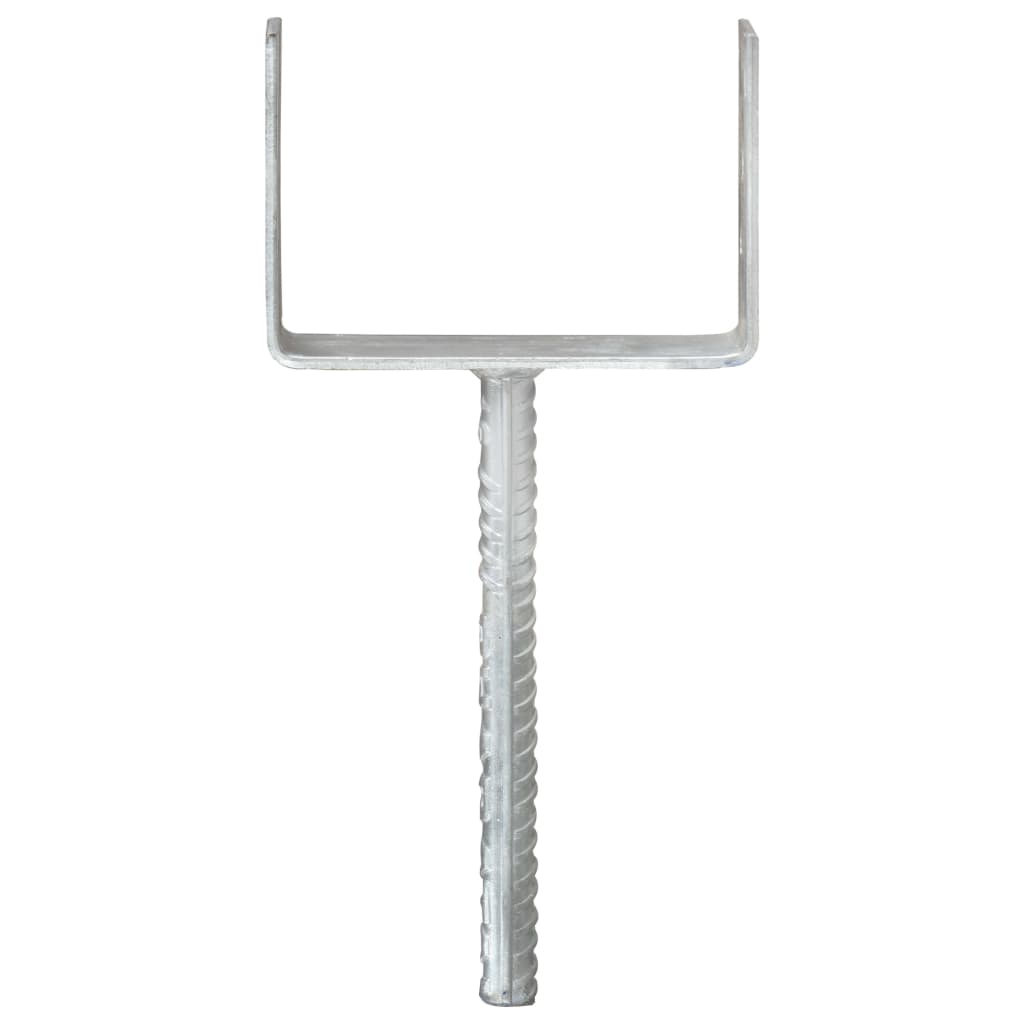 Âncoras de vedação 6 pcs 12x6x30 cm aço galvanizado prateado