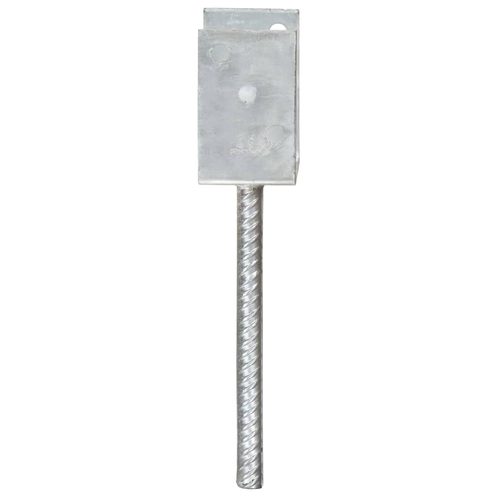 Âncoras de vedação 6 pcs 12x6x30 cm aço galvanizado prateado