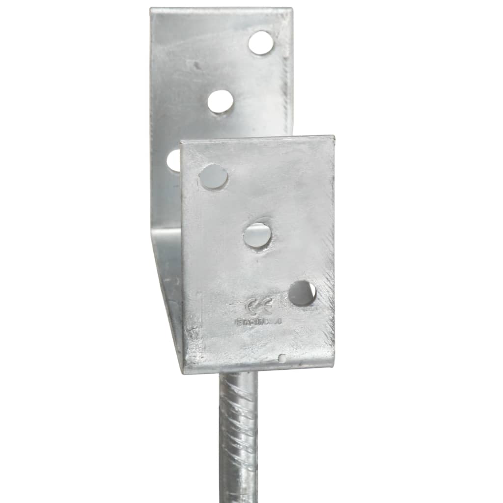 Âncoras de vedação 6 pcs 12x6x30 cm aço galvanizado prateado
