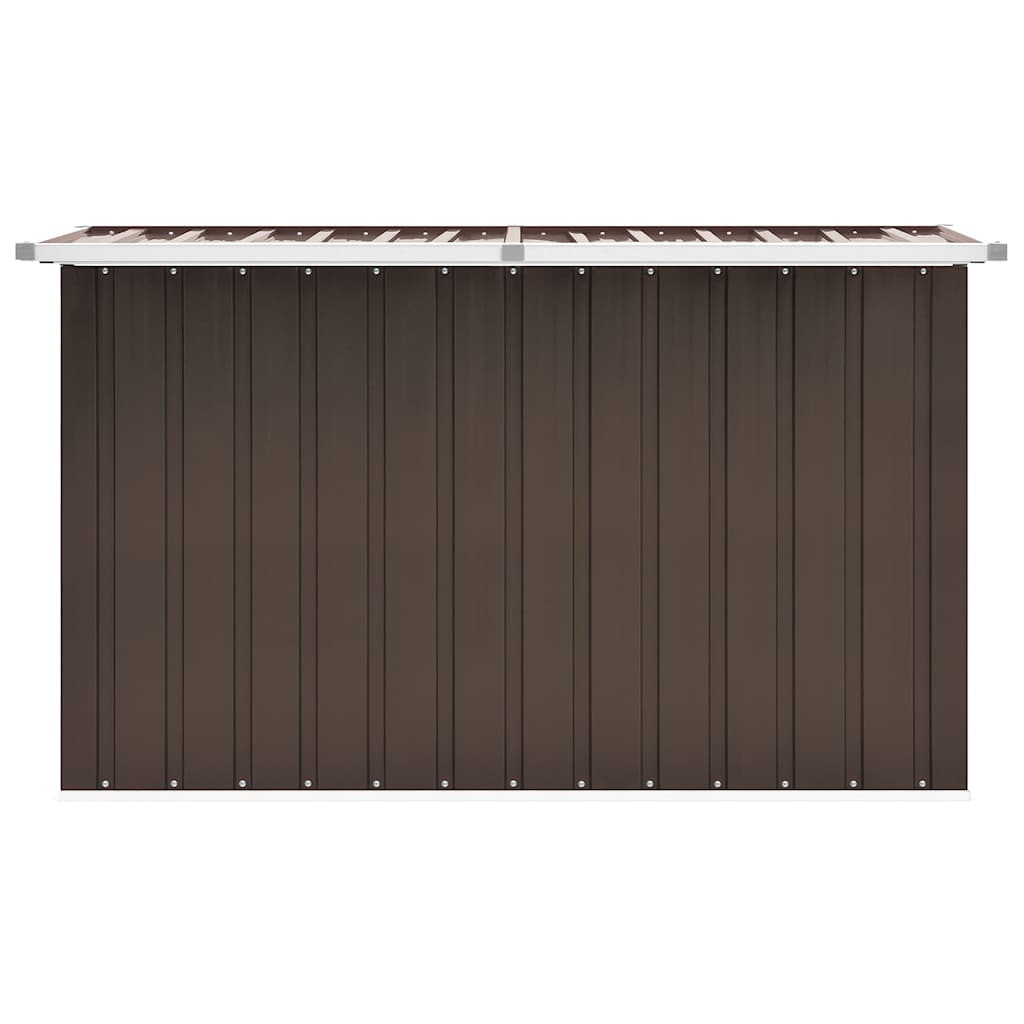 Caixa de arrumação para jardim 149x99x93 cm castanho