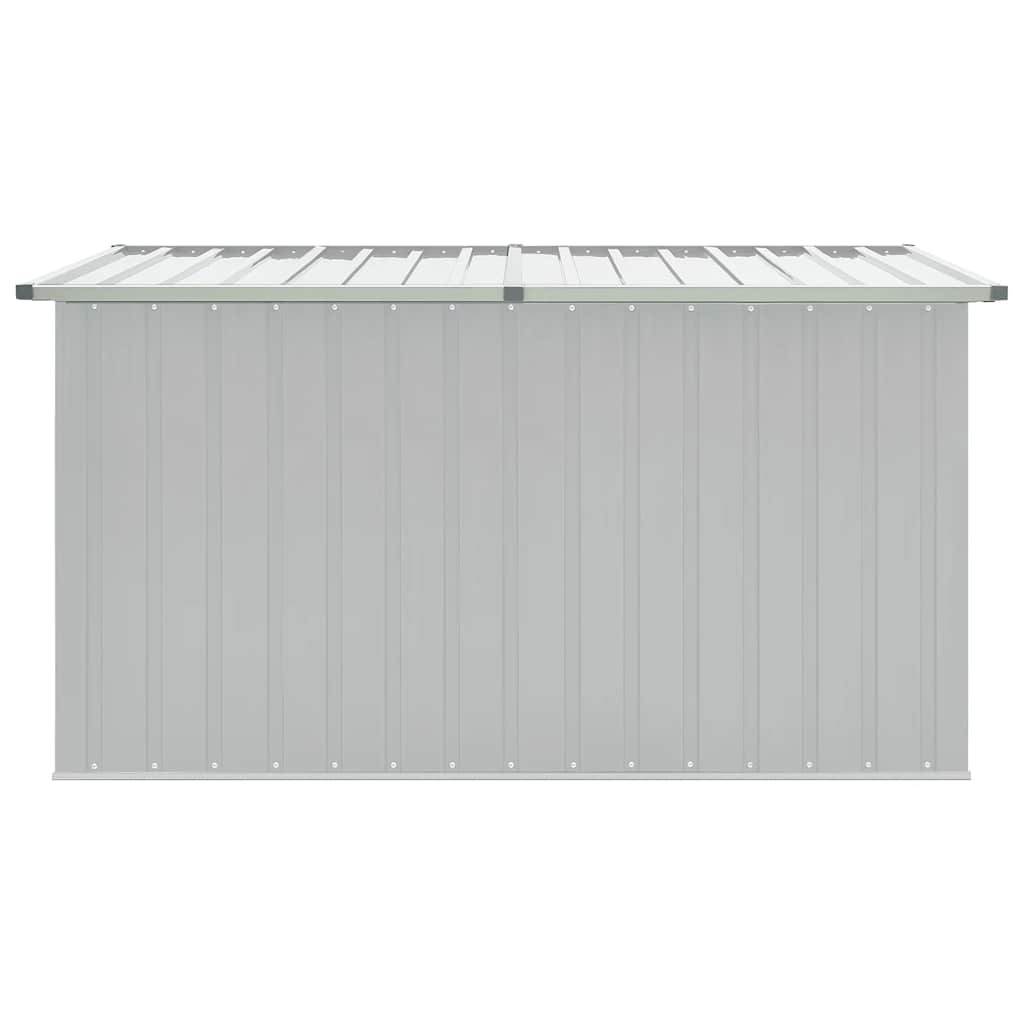 Caixa de arrumação para jardim 171x99x93 cm cinzento