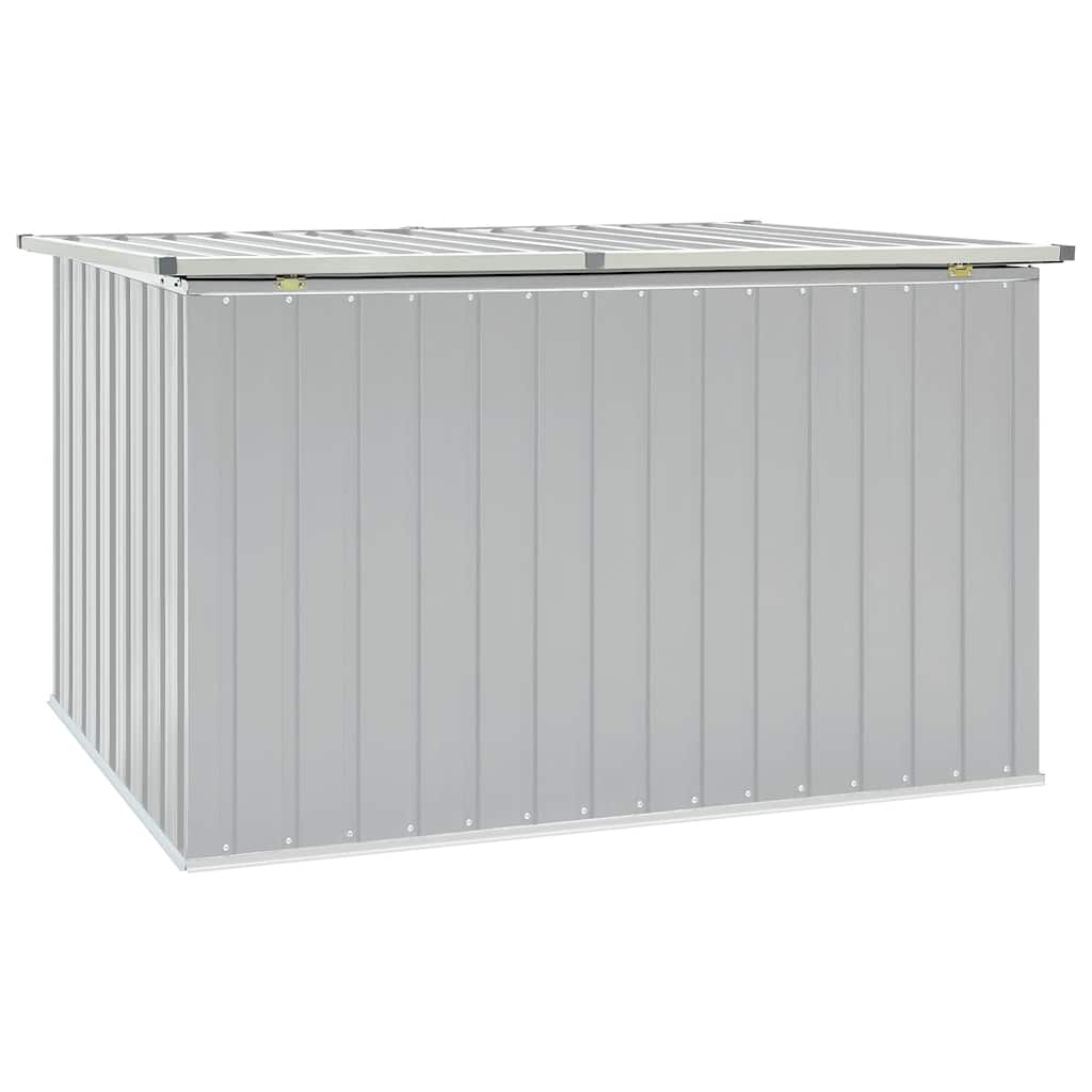 Caixa de arrumação para jardim 171x99x93 cm cinzento