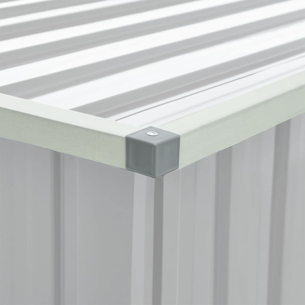 Caixa de arrumação para jardim 171x99x93 cm cinzento