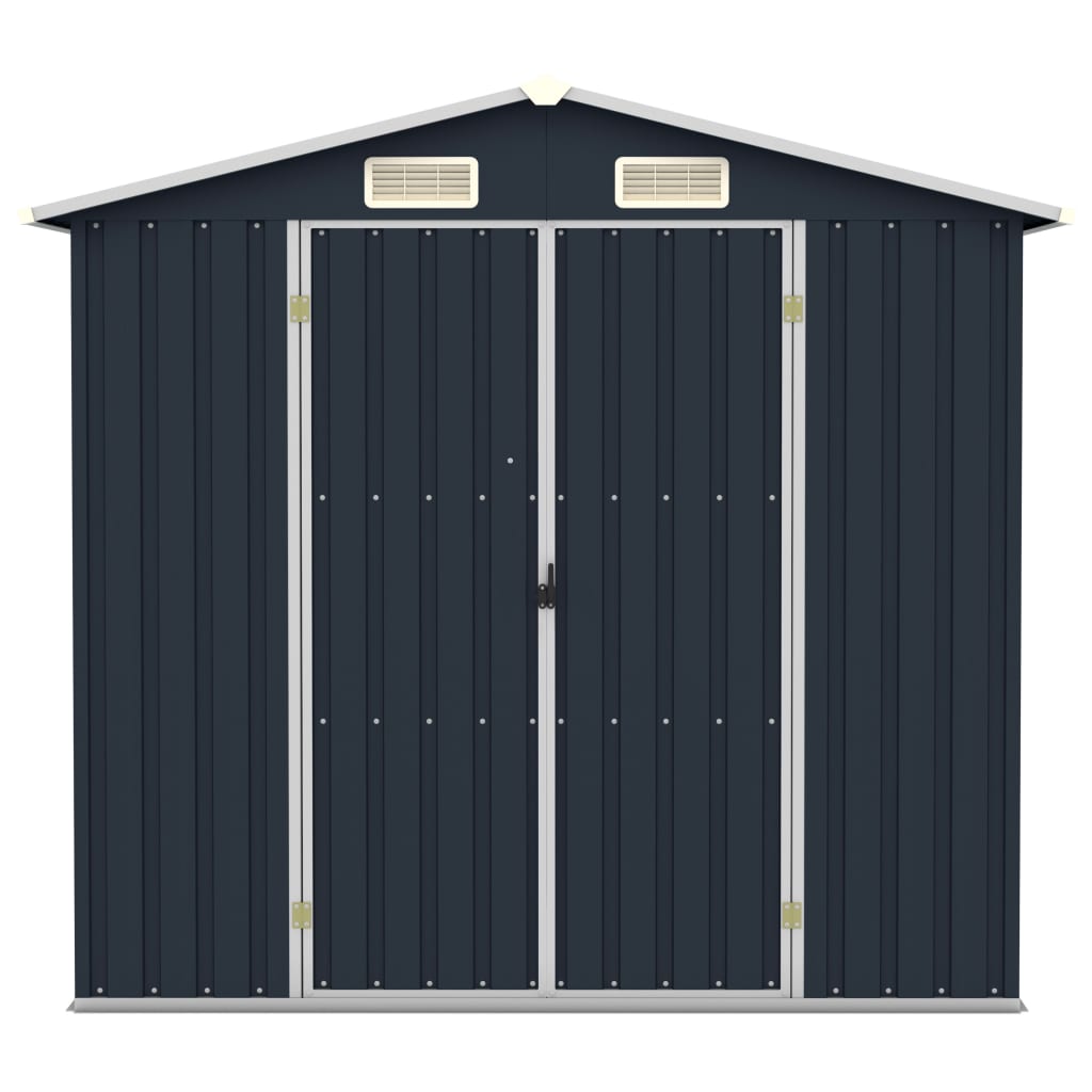Abrigo de jardim 205x129x183 cm aço galvanizado antracite