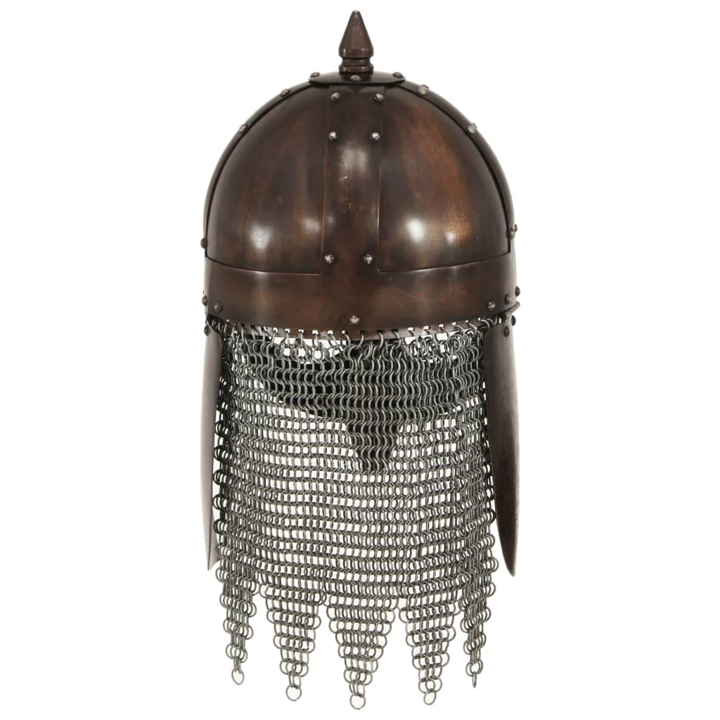 Capacete soldado Viking réplica LARP aço cobre
