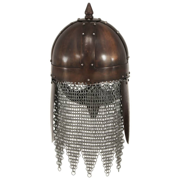 Capacete soldado Viking réplica LARP aço cobre