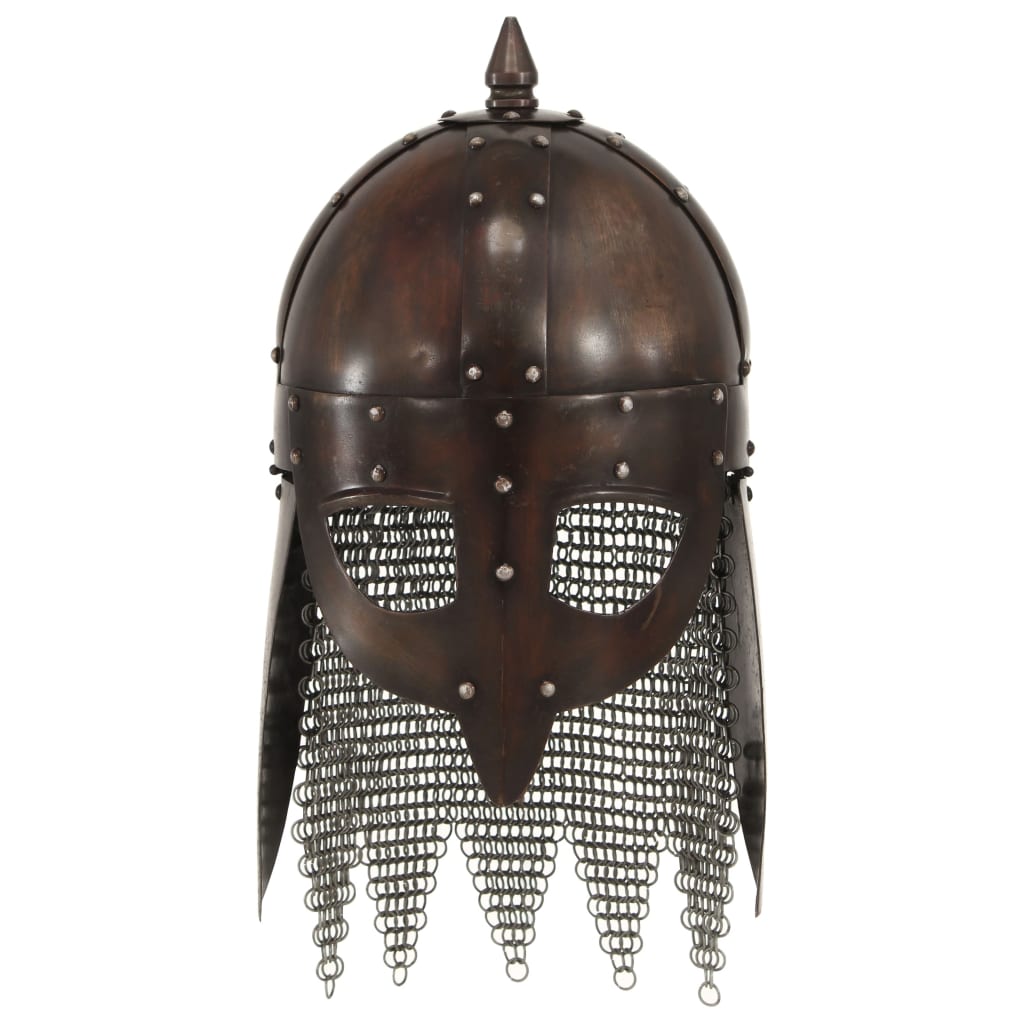 Capacete soldado Viking réplica LARP aço cobre