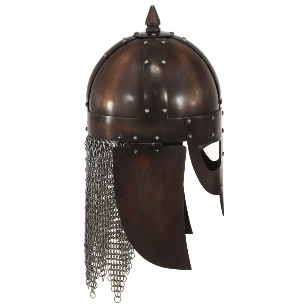 Capacete soldado Viking réplica LARP aço cobre