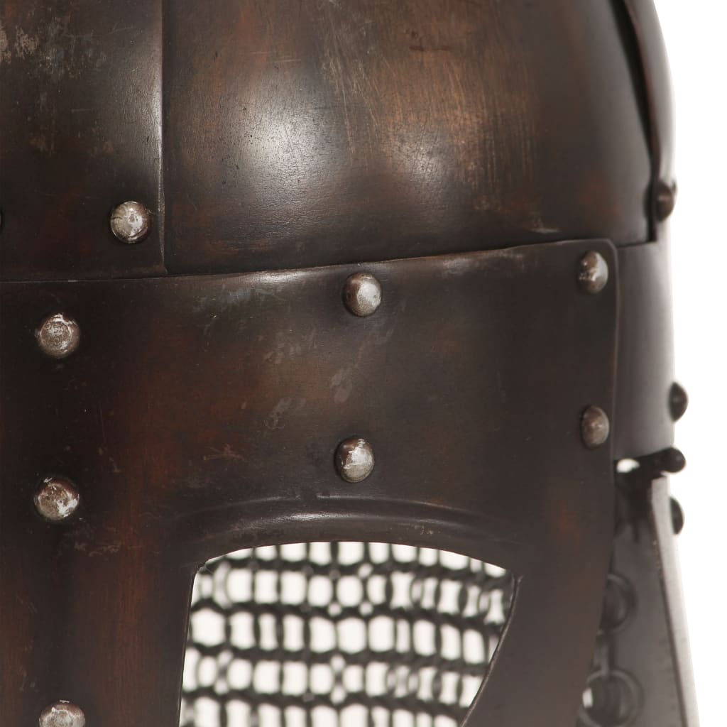 Capacete soldado Viking réplica LARP aço cobre
