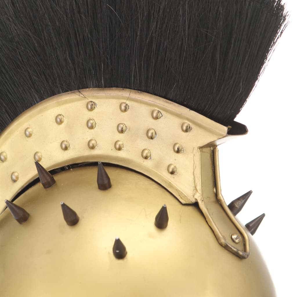 Capacete de soldado grego réplica LARP aço bronze