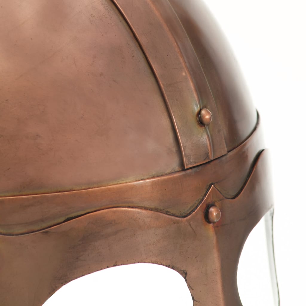Capacete soldado viking réplica LARP aço cobre