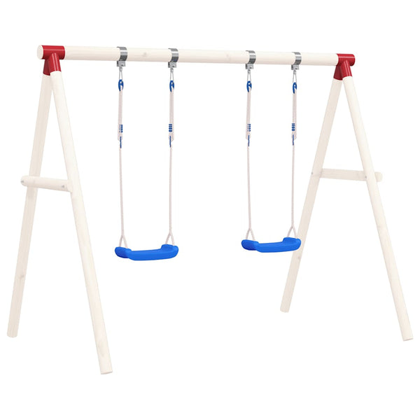 Assentos de baloiço com cordas 2 pcs 38x16 cm polietileno azul