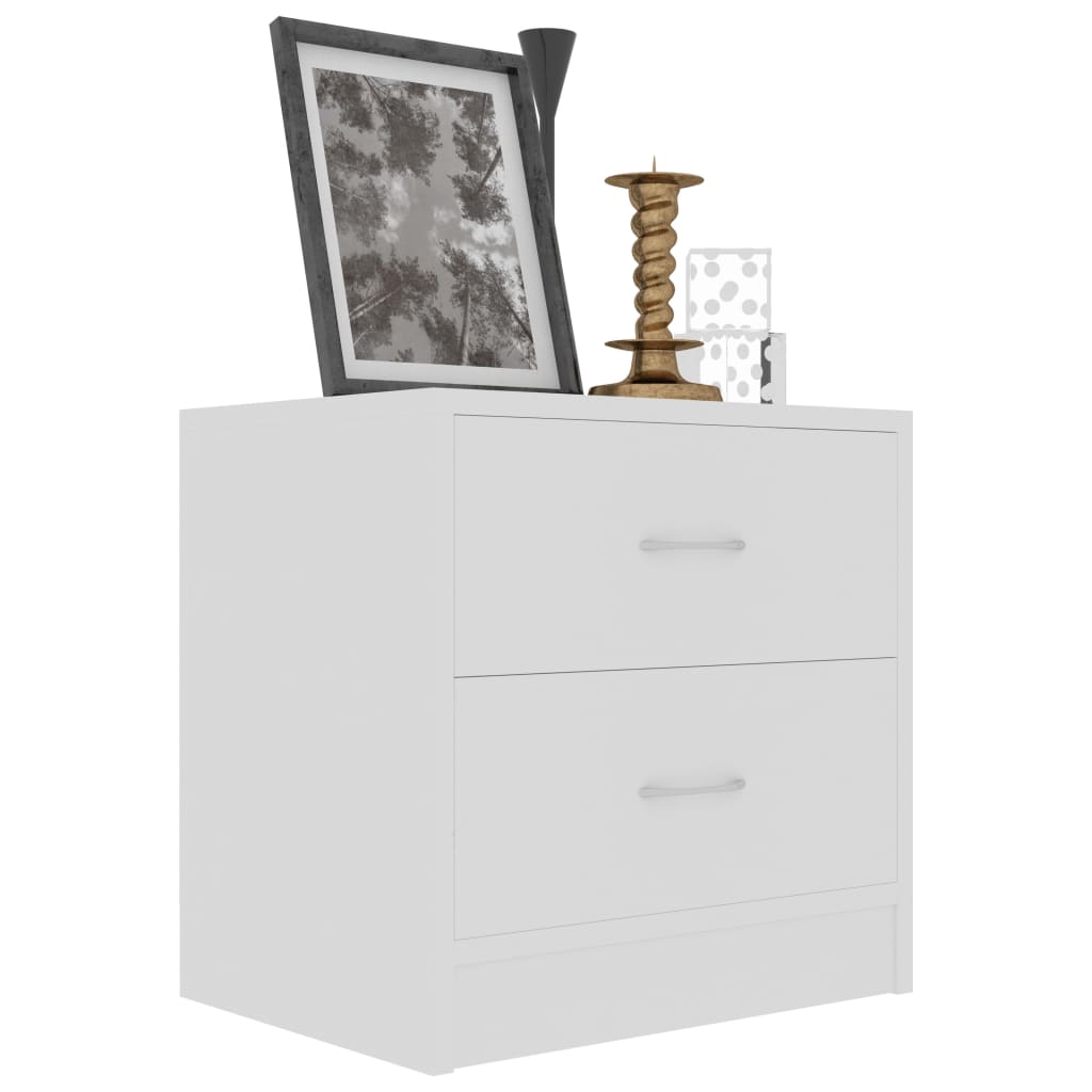 Mesa de cabeceira 40x30x40 cm derivados de madeira branco