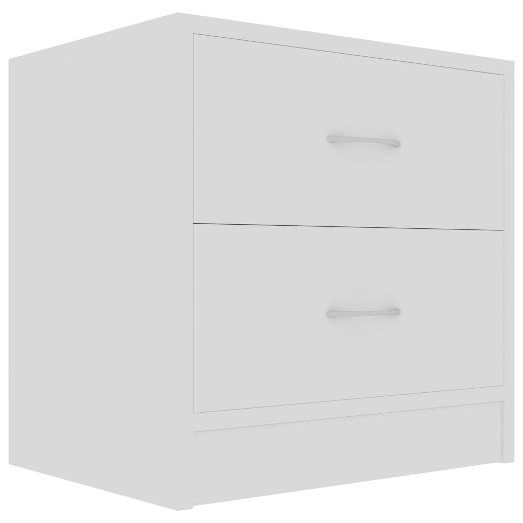 Mesas de cabeceira 2 pcs 40x30x40cm derivados de madeira branco