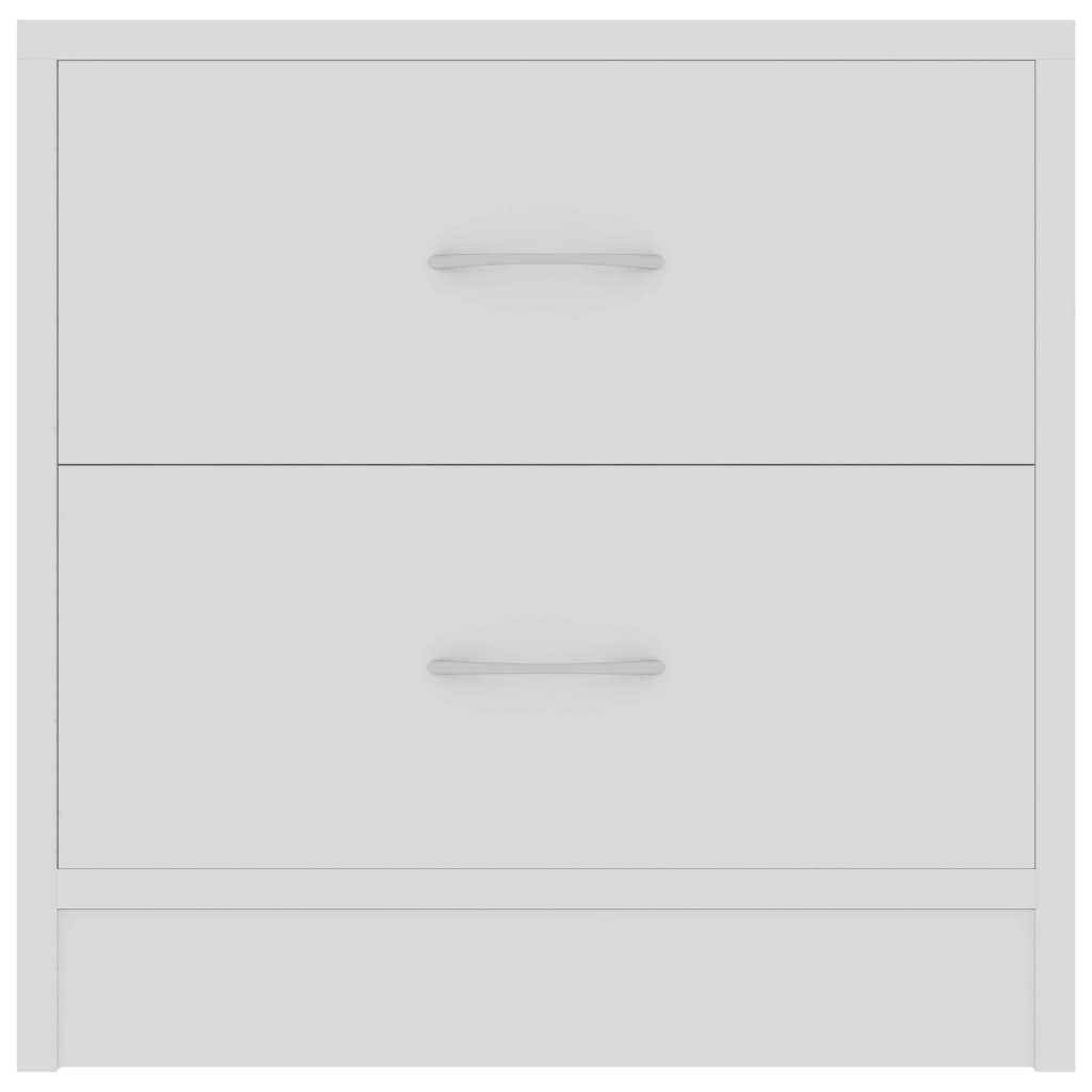 Mesas de cabeceira 2 pcs 40x30x40cm derivados de madeira branco