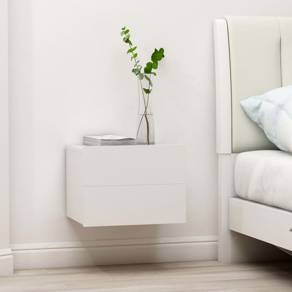 Mesa de cabeceira 40x30x30 cm derivados de madeira branco