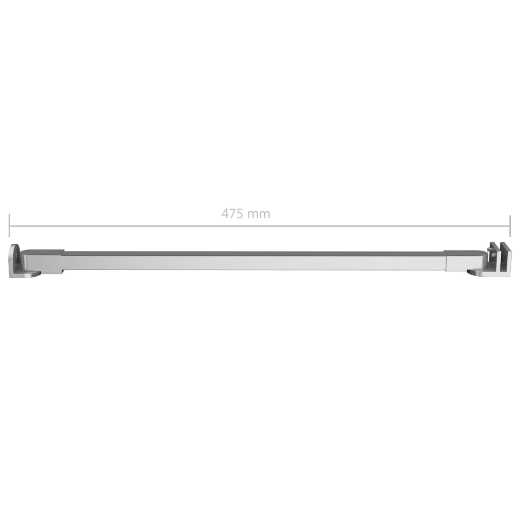 Braço de apoio para cabine de duche aço inoxidável 47,5 cm