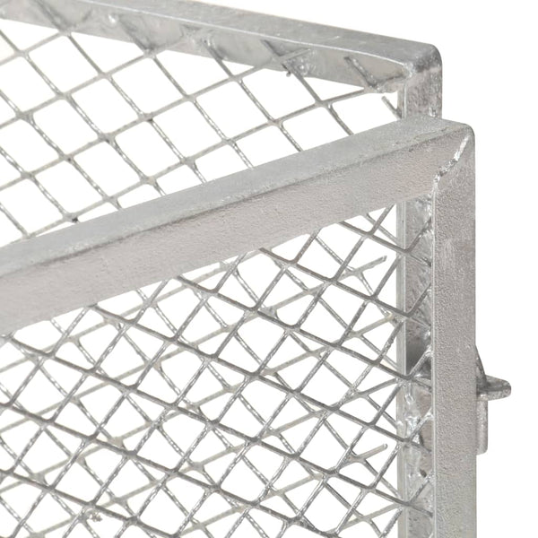 Compostor de jardim 85x85x70 cm ferro galvanizado