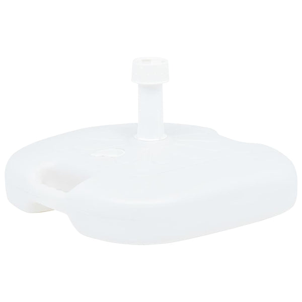 Base de guarda-sol enchimento c/ areia/água 16L plástico branco