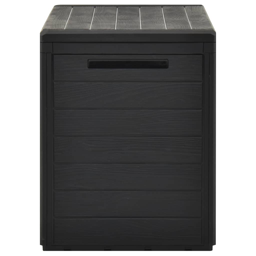 Caixa de arrumação de jardim 78x44x55 cm antracite