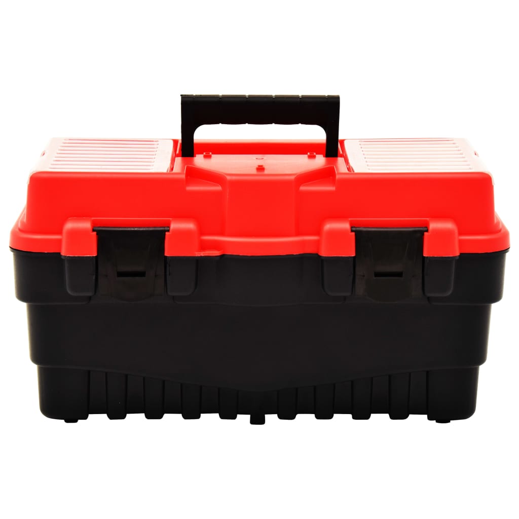 Caixa de ferramentas 462x256x242 mm plástico vermelho