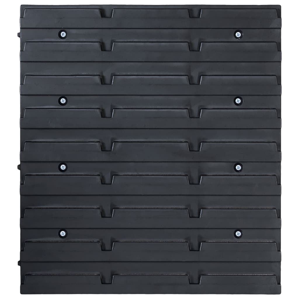 32 pcs kit caixas arrumação com painéis parede vermelho e preto