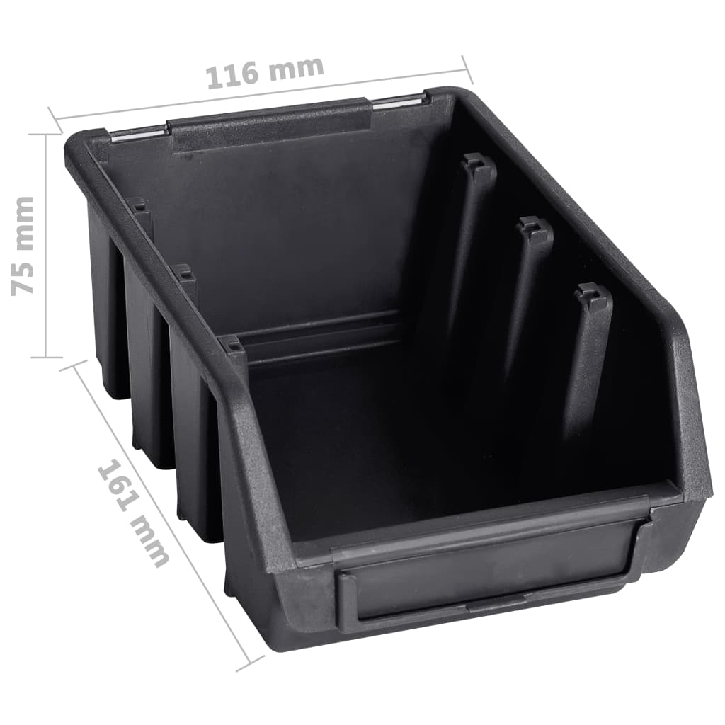 32 pcs kit caixas arrumação com painéis parede vermelho e preto