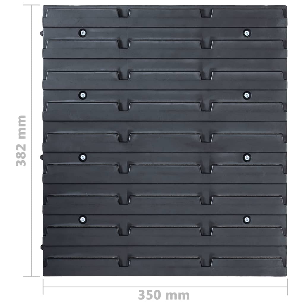 29 pcs kit caixas arrumação com painéis parede vermelho e preto