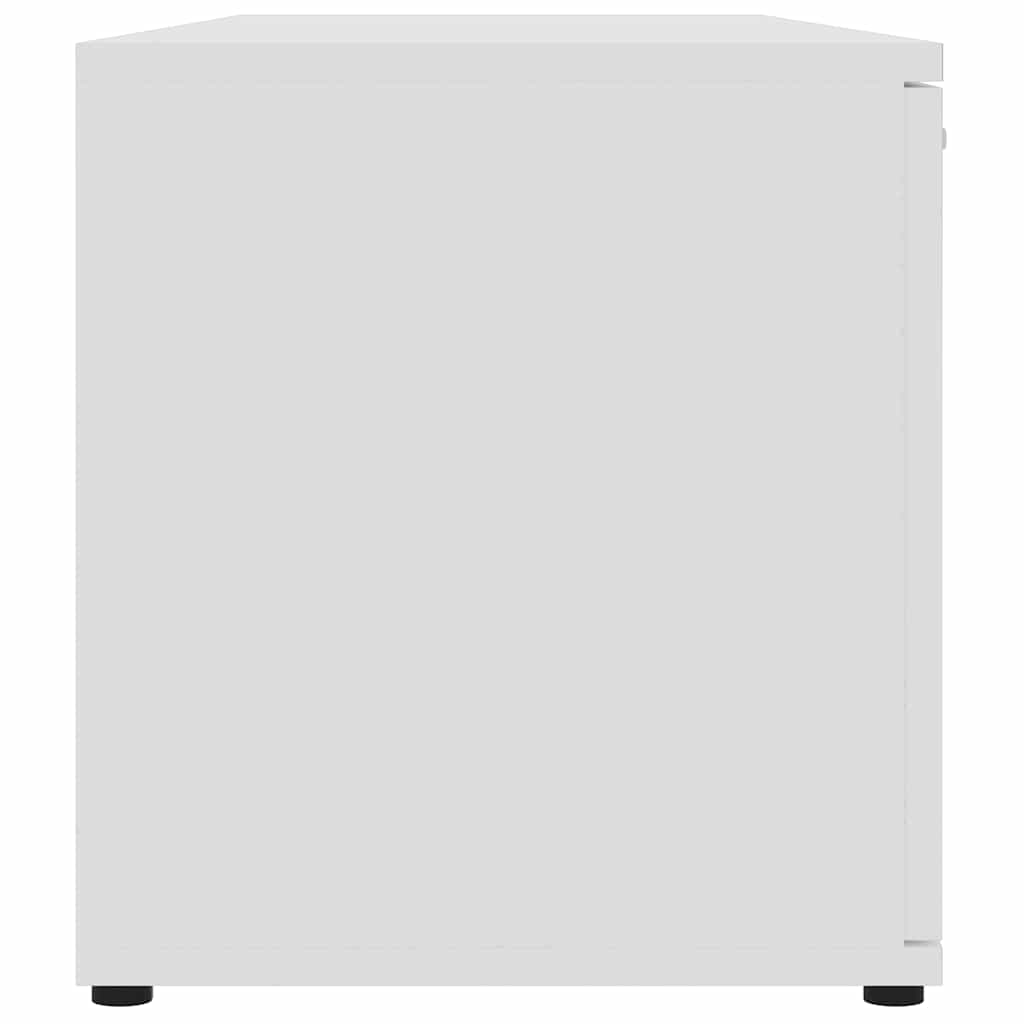 Móvel de TV 120x34x37 cm derivados de madeira branco