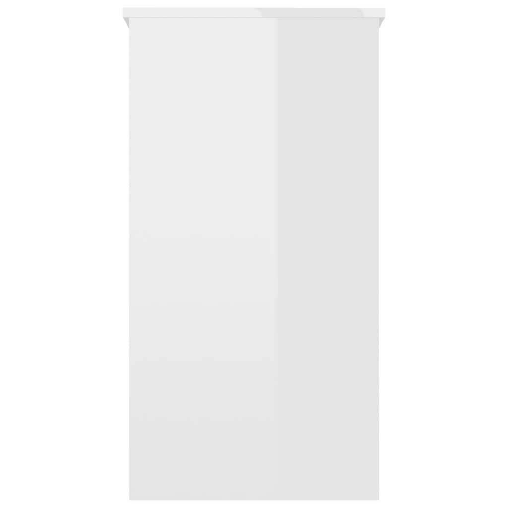 Secretária 80x40x75 cm derivados de madeira branco brilhante