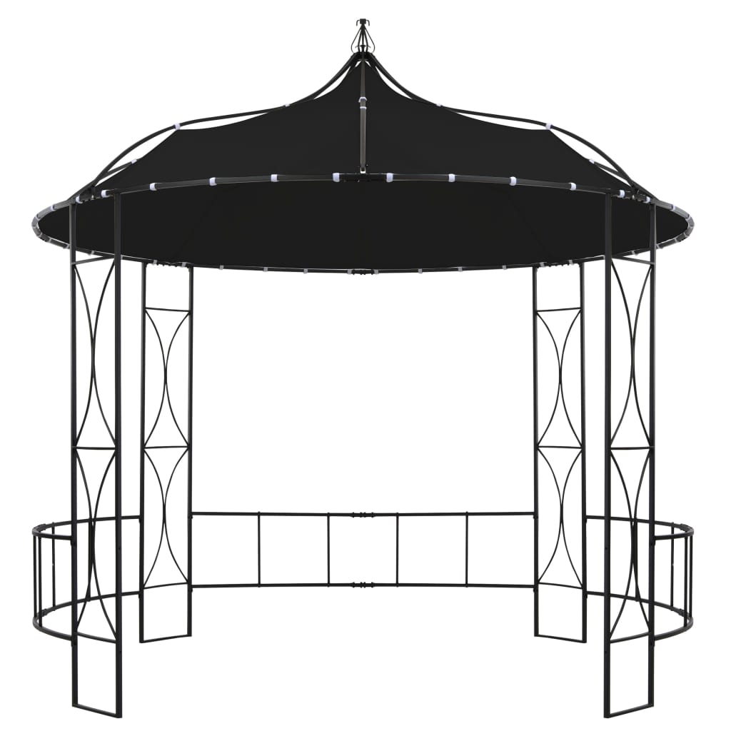 Gazebo redondo 300x290 cm antracite