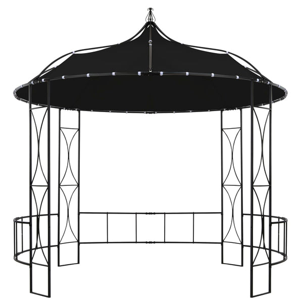 Gazebo redondo 300x290 cm antracite