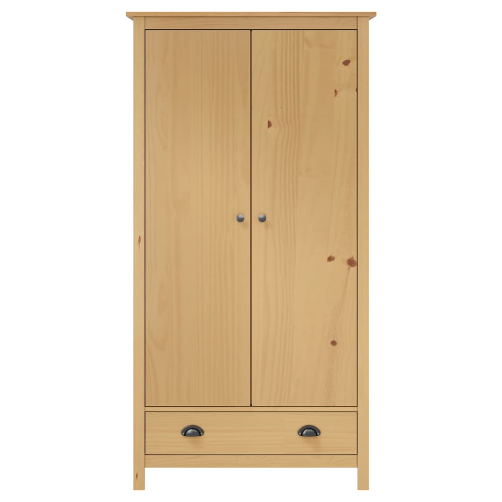 Roupeiro 2 portas Hill 89x50x170 cm pinho maciço