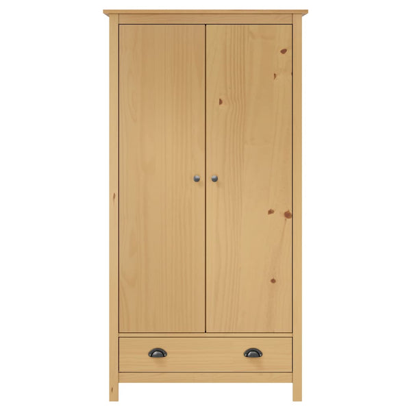 Roupeiro 2 portas Hill 89x50x170 cm pinho maciço