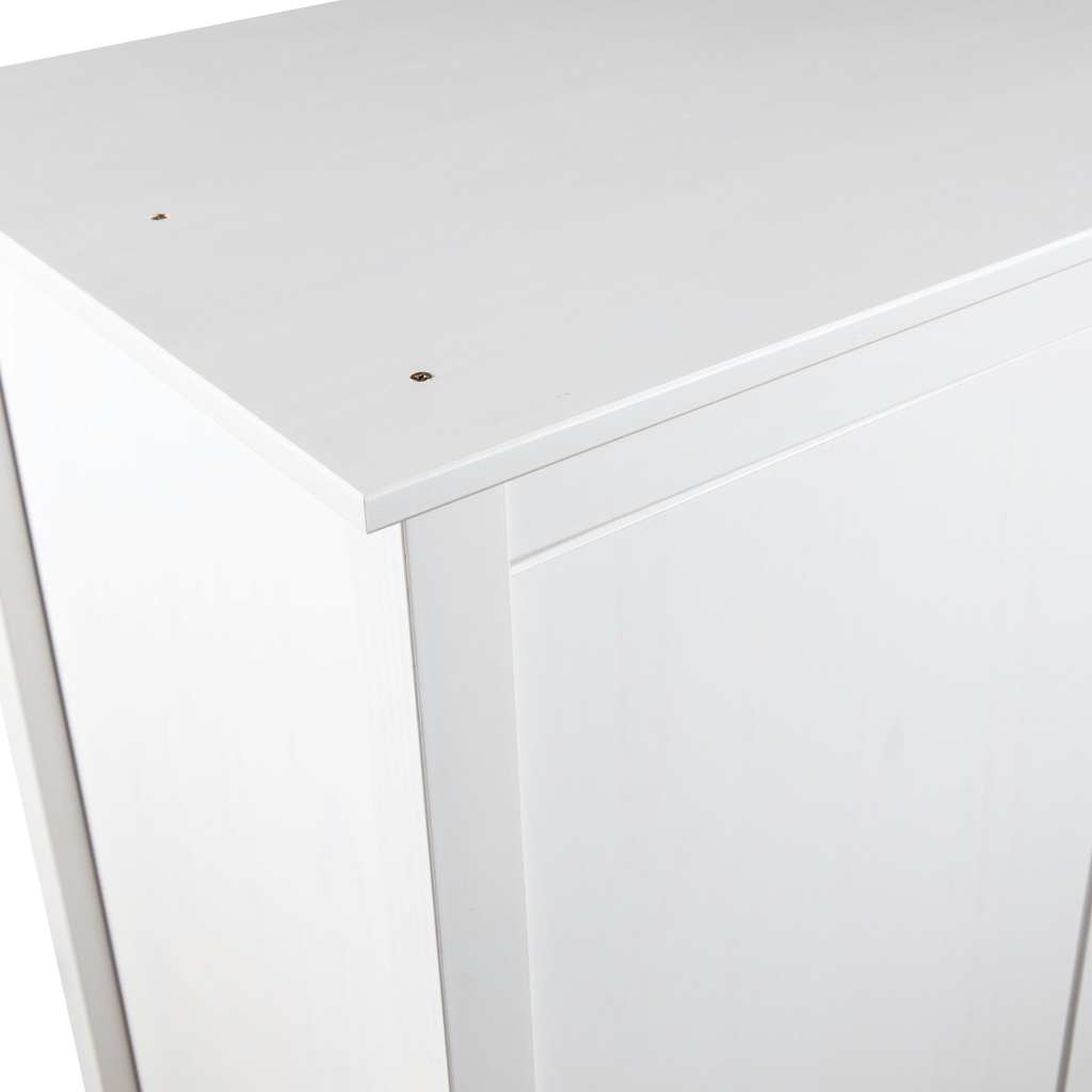Roupeiro 2 portas Hill 89x50x170 cm pinho maciço branco