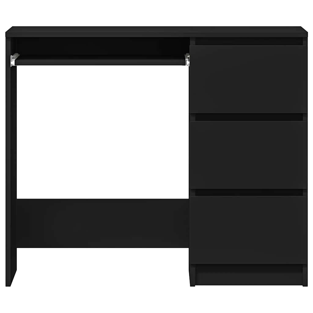 Secretária 90x45x76 cm derivados de madeira preto