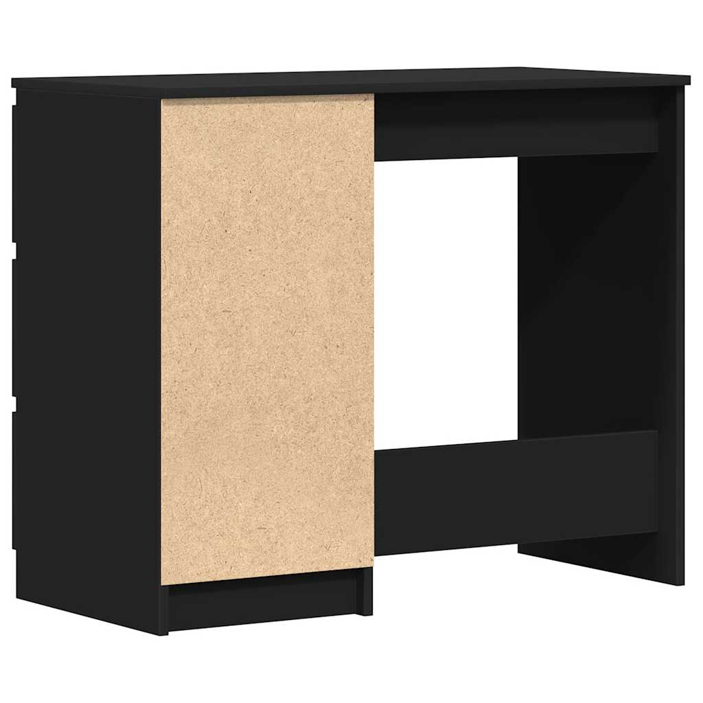 Secretária 90x45x76 cm derivados de madeira preto