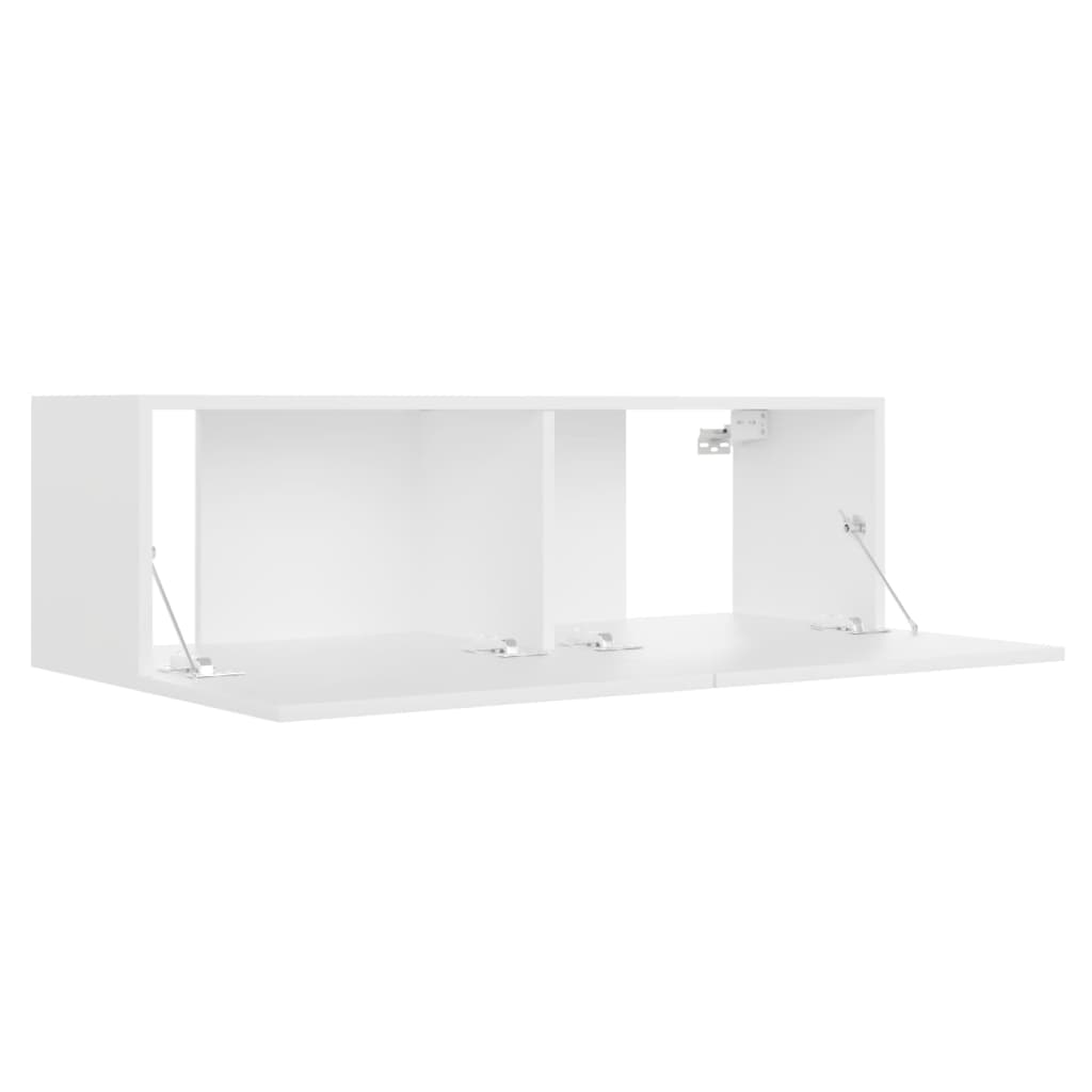 Móvel de TV 100x30x30 cm derivados de madeira branco