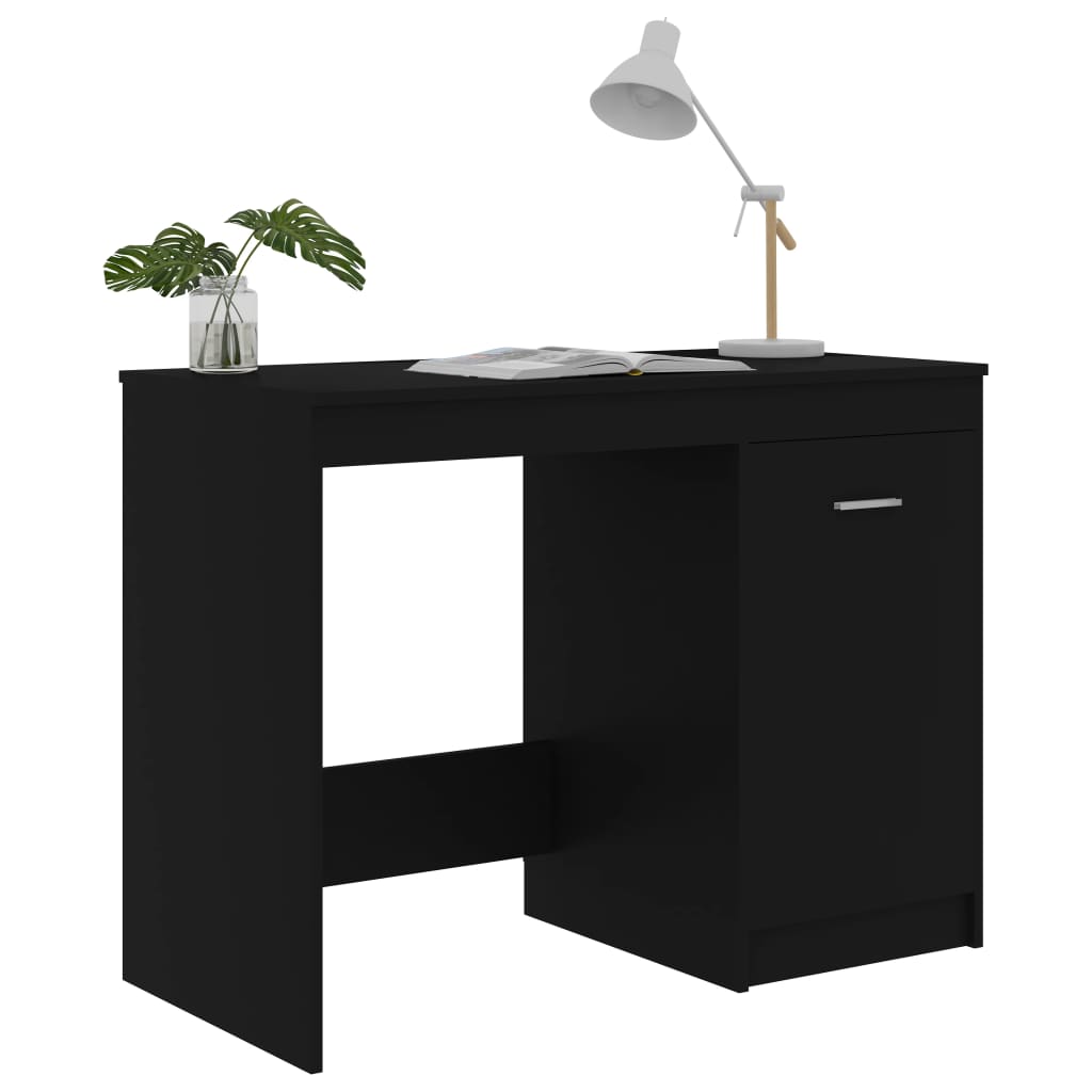 Secretária 100x50x76 cm derivados de madeira preto
