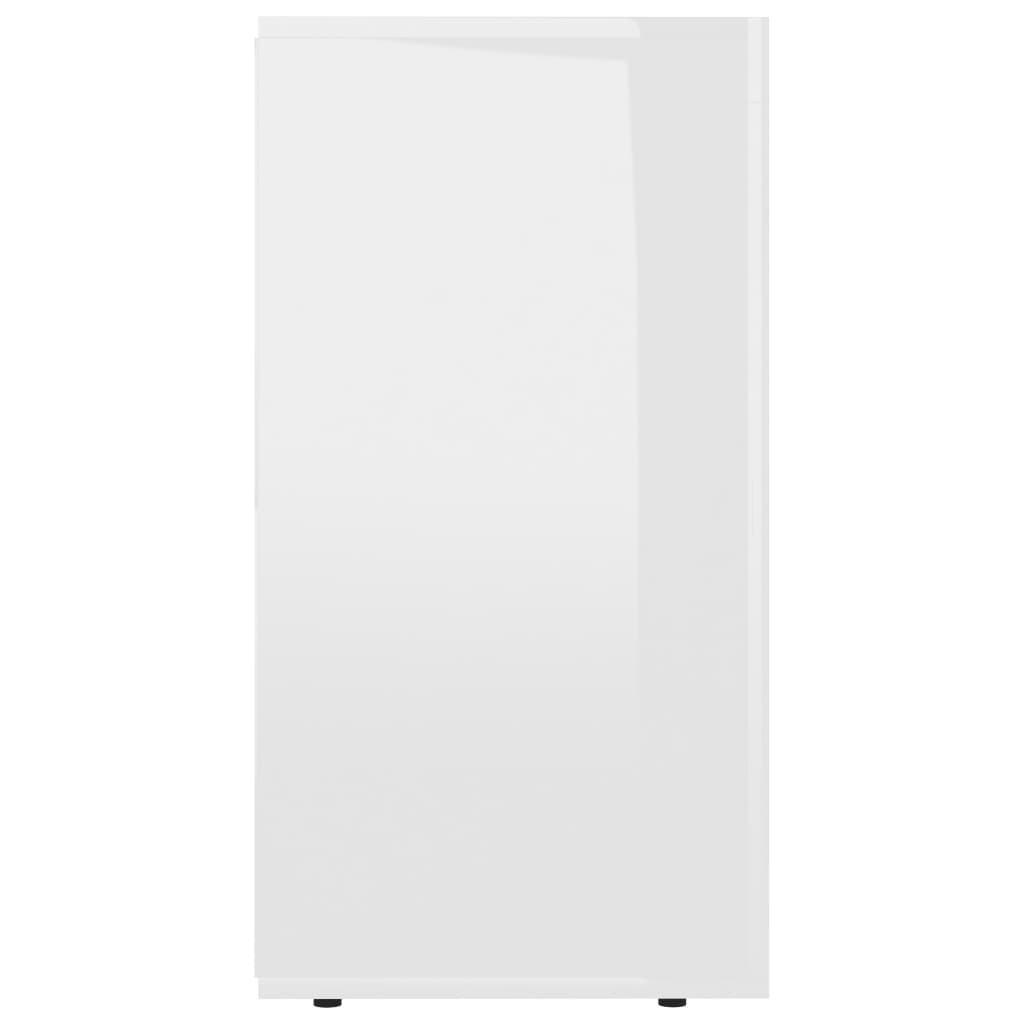 Aparador 120x36x69 cm derivados de madeira branco brilhante
