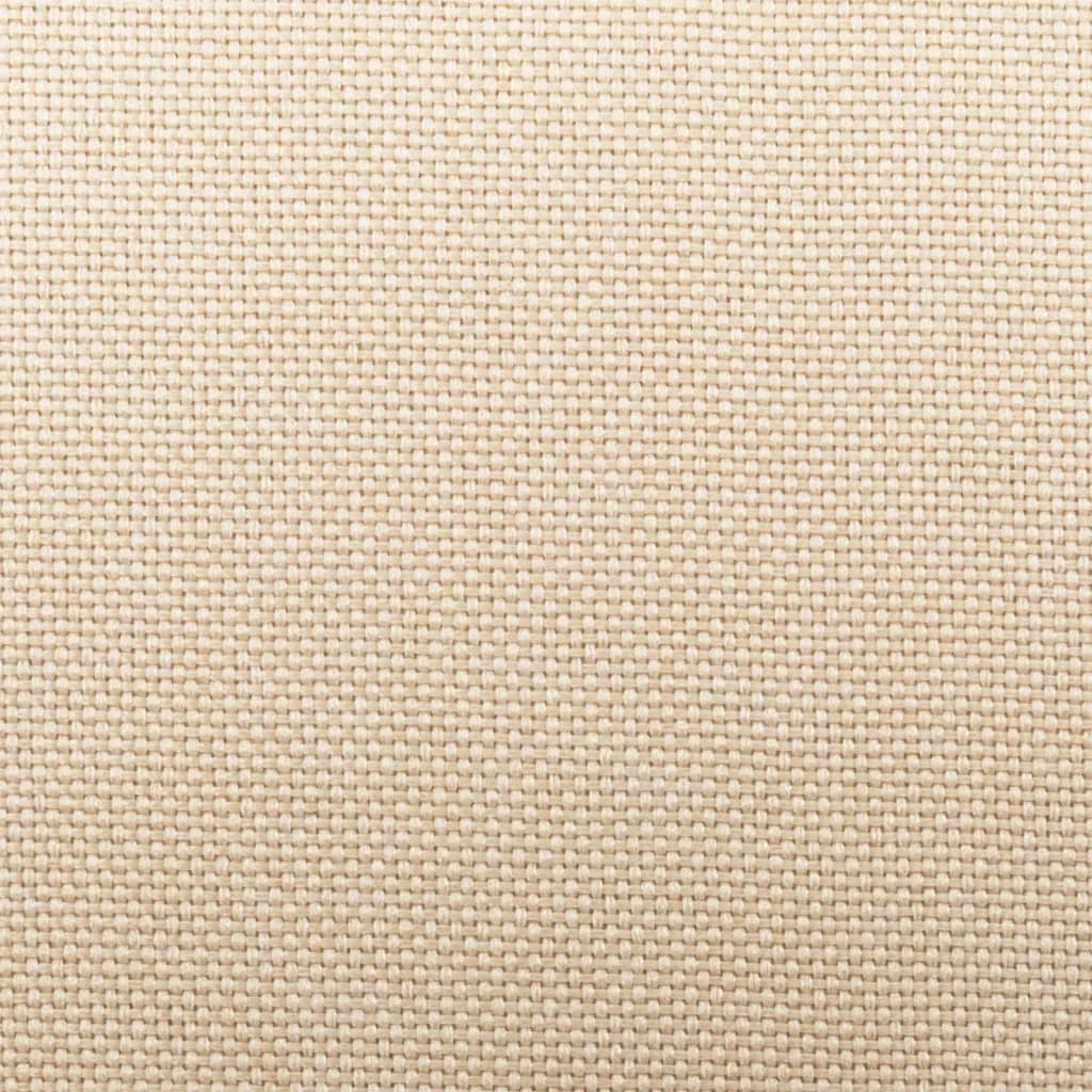 Bancos de bar 2 pcs tecido cor creme