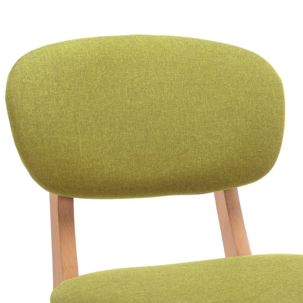 Bancos de bar 2 pcs tecido verde