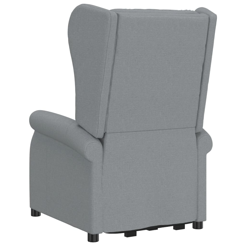 Poltrona elevatória tecido cinzento-claro