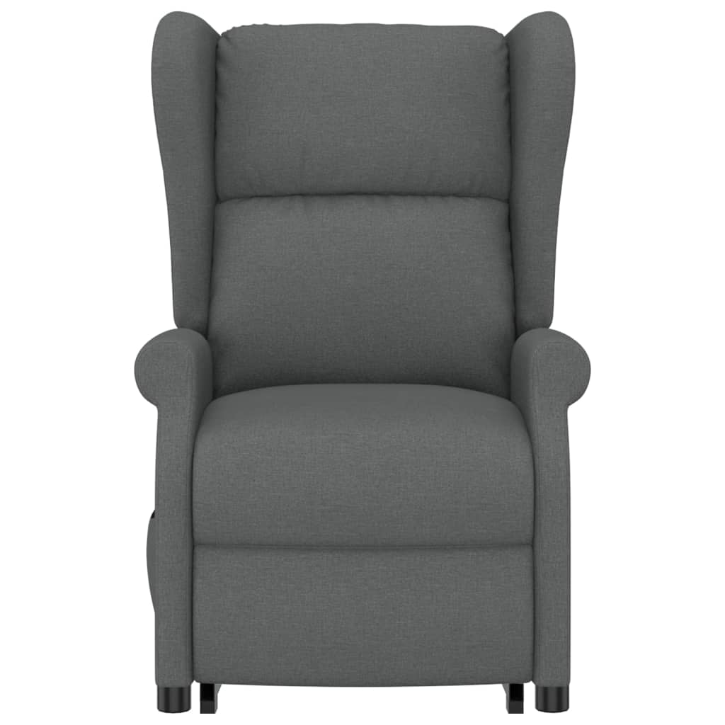 Poltrona elevatória tecido cinzento-escuro