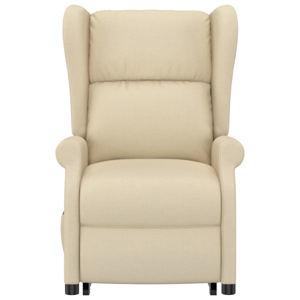 Poltrona elevatória tecido cor creme