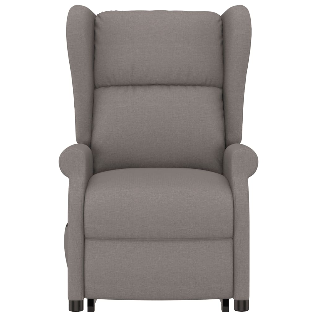 Poltrona de massagens tecido cinzento-acastanhado