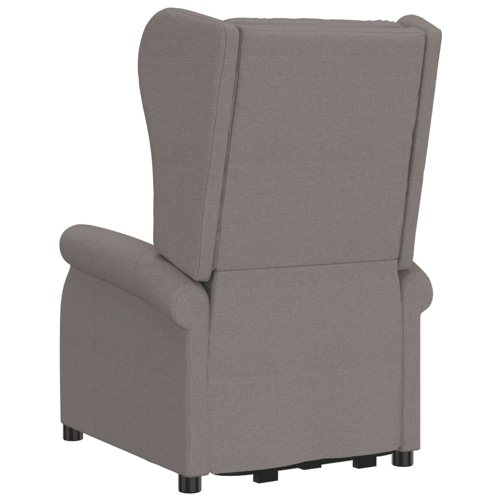 Poltrona de massagens tecido cinzento-acastanhado