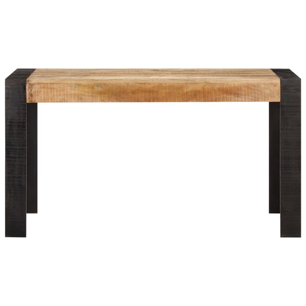 Mesa de jantar 140x70x76 cm madeira de mangueira áspera maciça